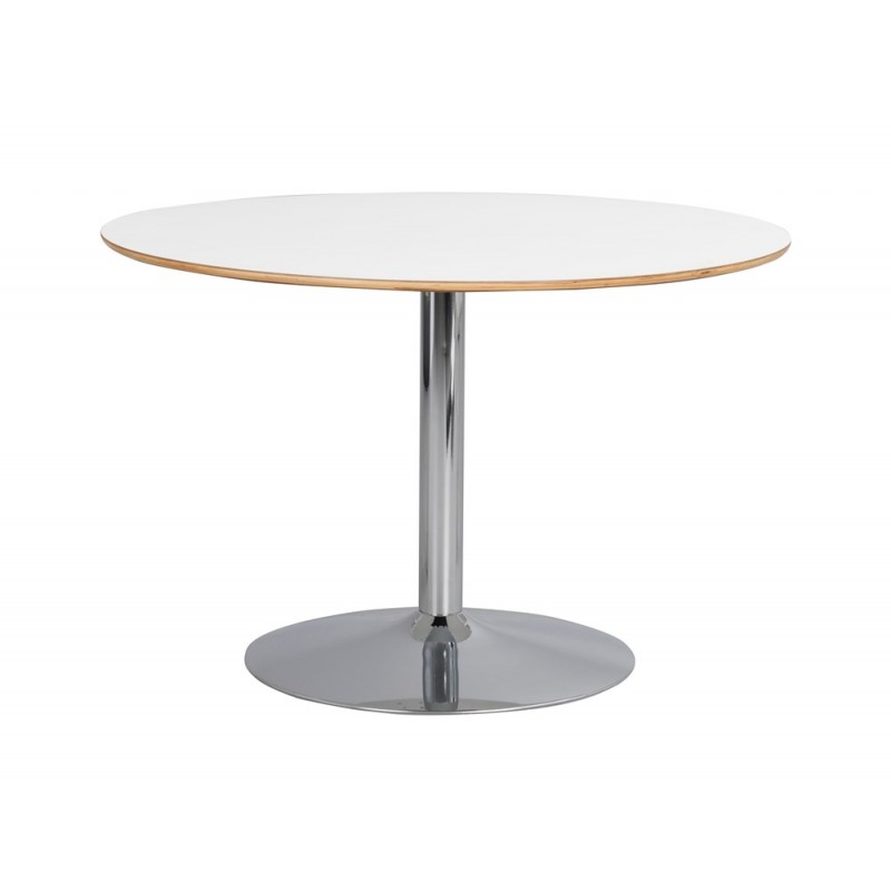 RO Fusio Dining Table Round 1 Chrome